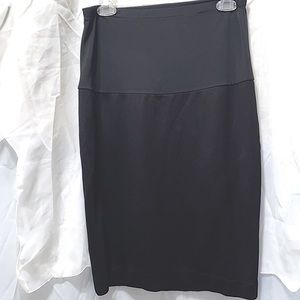 SALLY RISE BLACK MIDI VISCOSE/SPANDEX SKIRT SZ XS